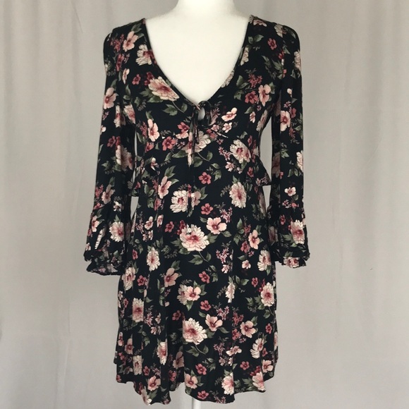 Long Sleeve Plunge Neck Dress | Poshmark